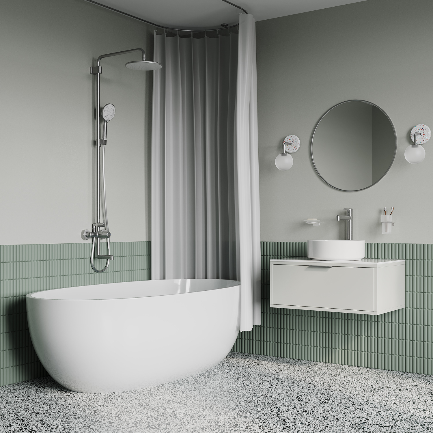 Купить Cмеситель для раковины IDDIS Aiger высокий хром матовый AIGBC01i01