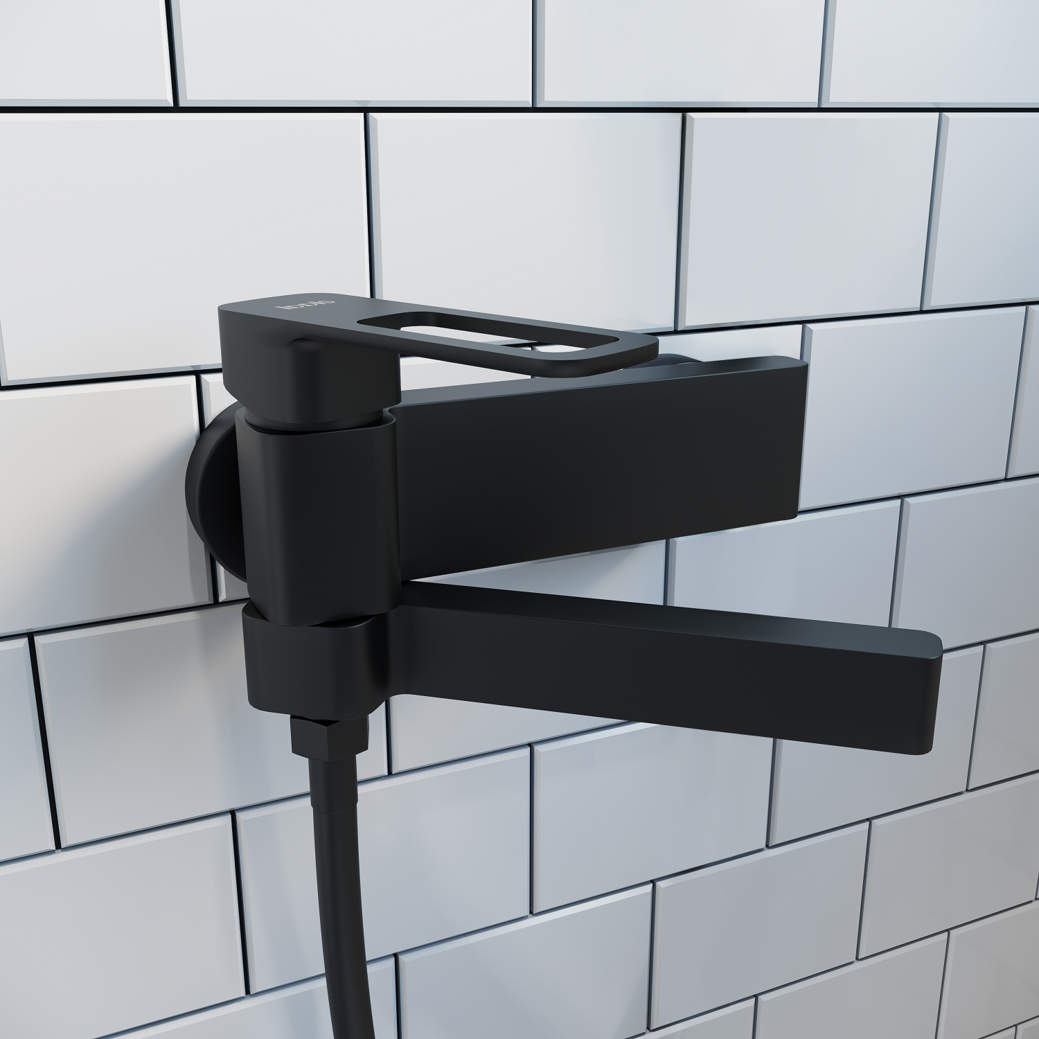 Купить Смеситель для ванны IDDIS Slide черный SLIBL00i02WA (без душ. аксессуаров)