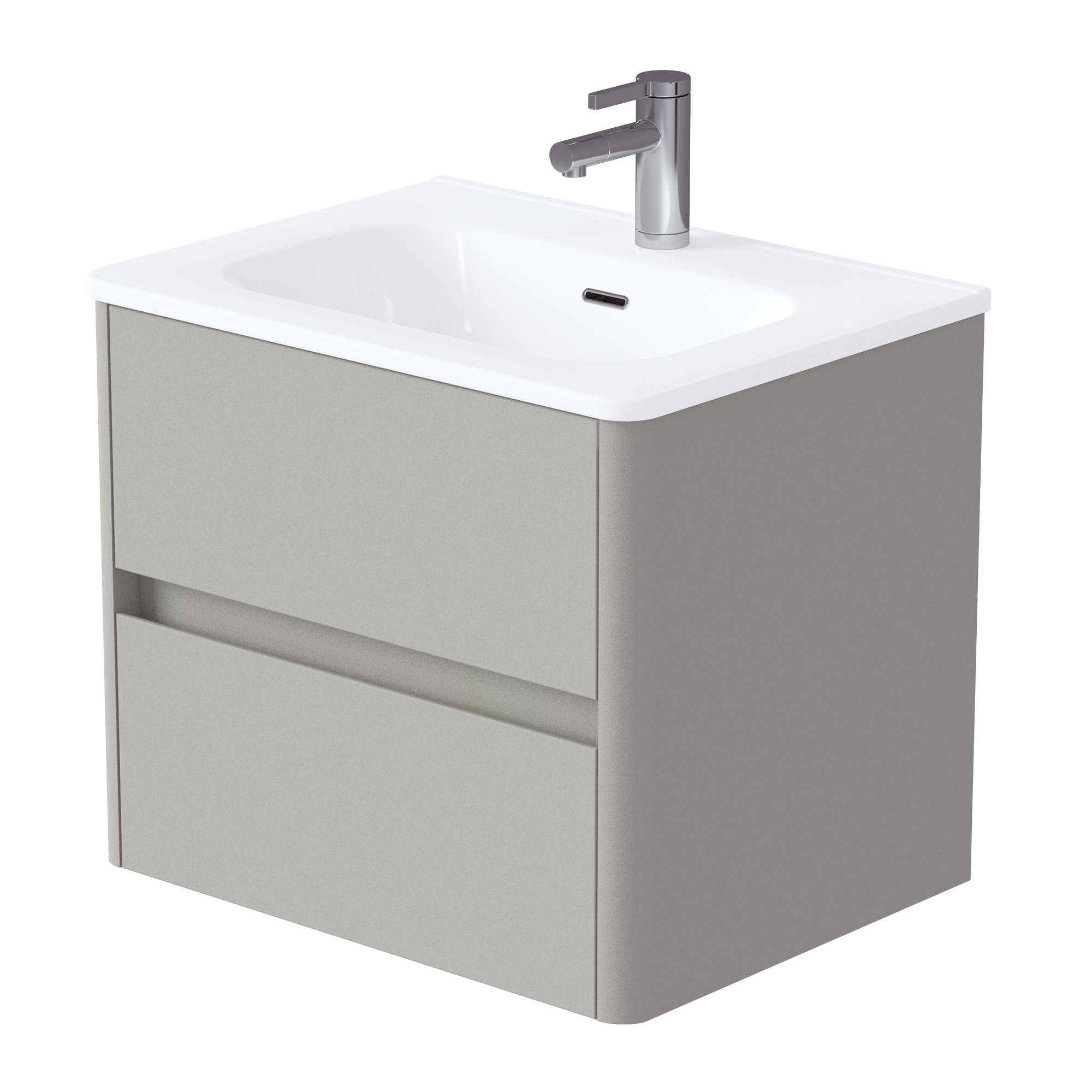 Купить Тумба под раковину Melody 60П (600х500х453) 2я агатовый серый