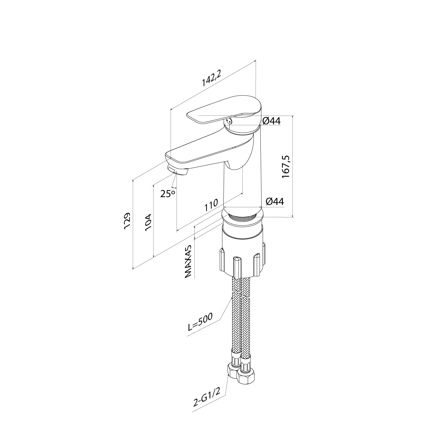 Купить Смеситель для раковины IDDIS Torr TORSB00i01