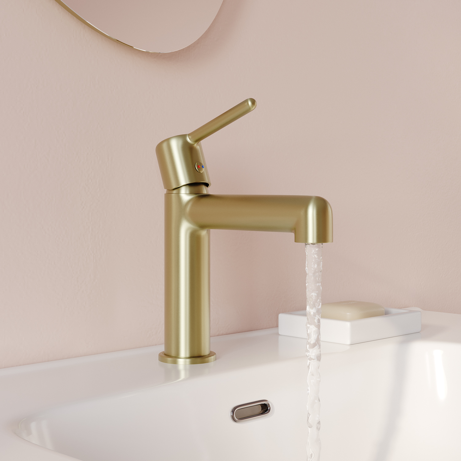 Купить Cмеситель для раковины IDDIS Aiger золото матовый AIGMG00i01