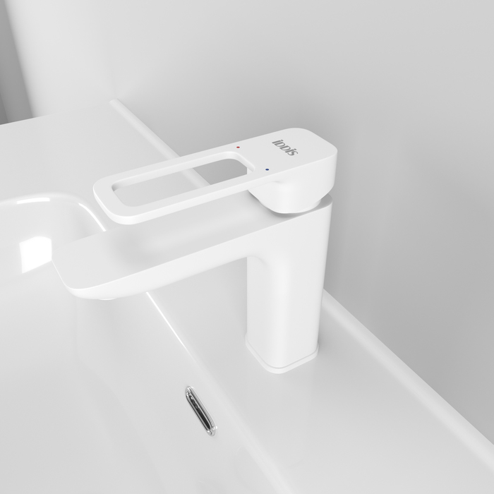 Купить Смеситель для раковины IDDIS Slide белый SLIWT00i01