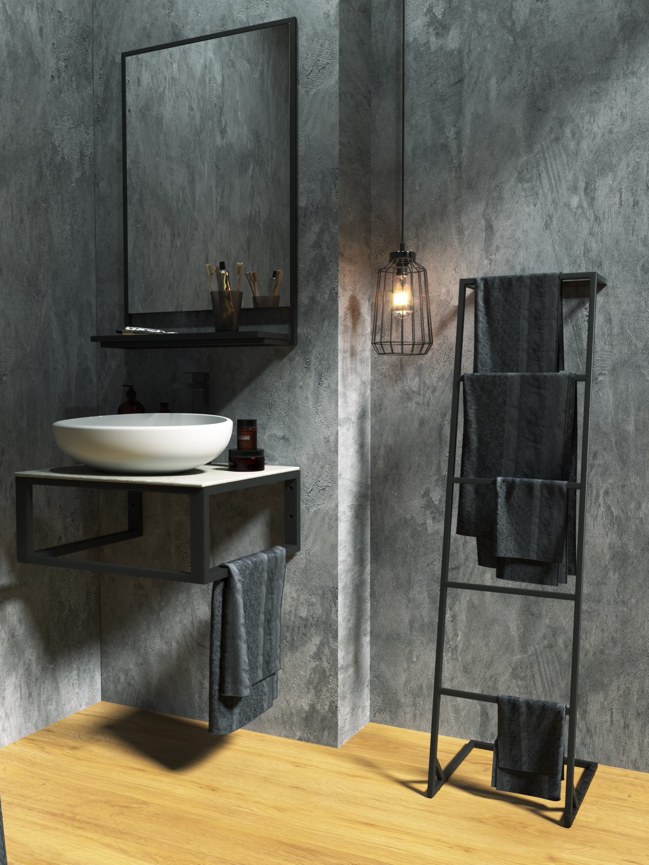 Купить Полотенцедержатель ГРАНЖ ЛОФТ/Grunge Loft 130х35Н