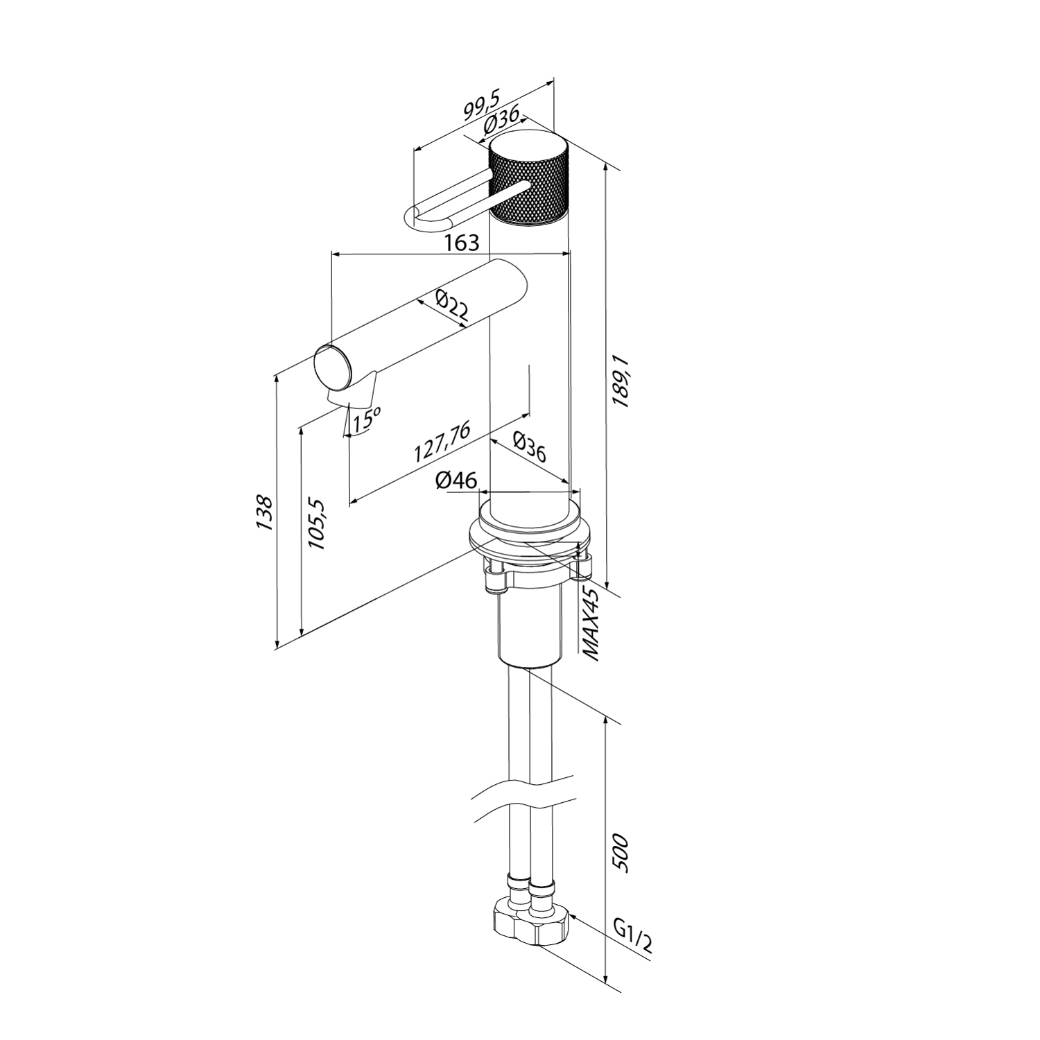 Купить Смеситель для раковины IDDIS Duna DUNSB00i01