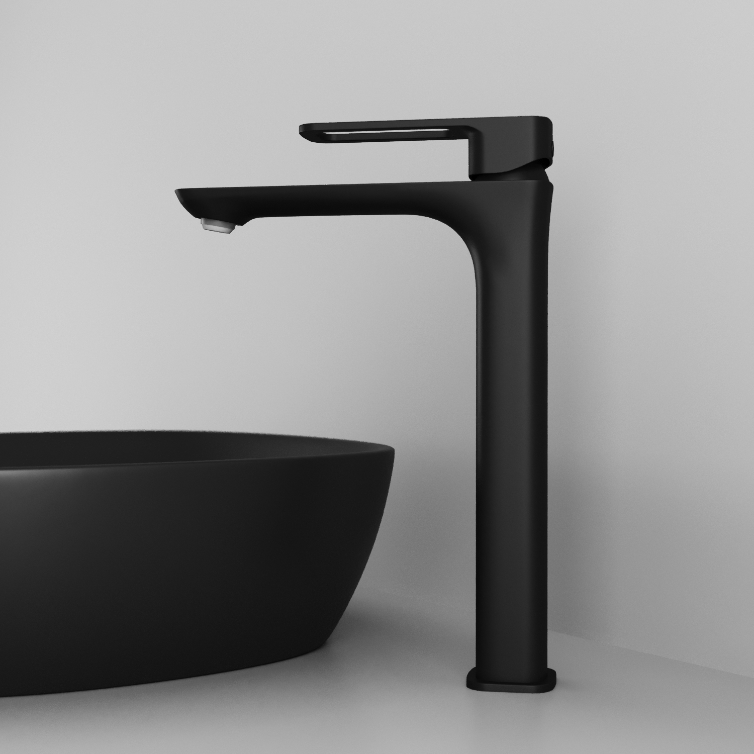 Купить Смеситель для раковины IDDIS Slide высокий черный SLIBL01i01