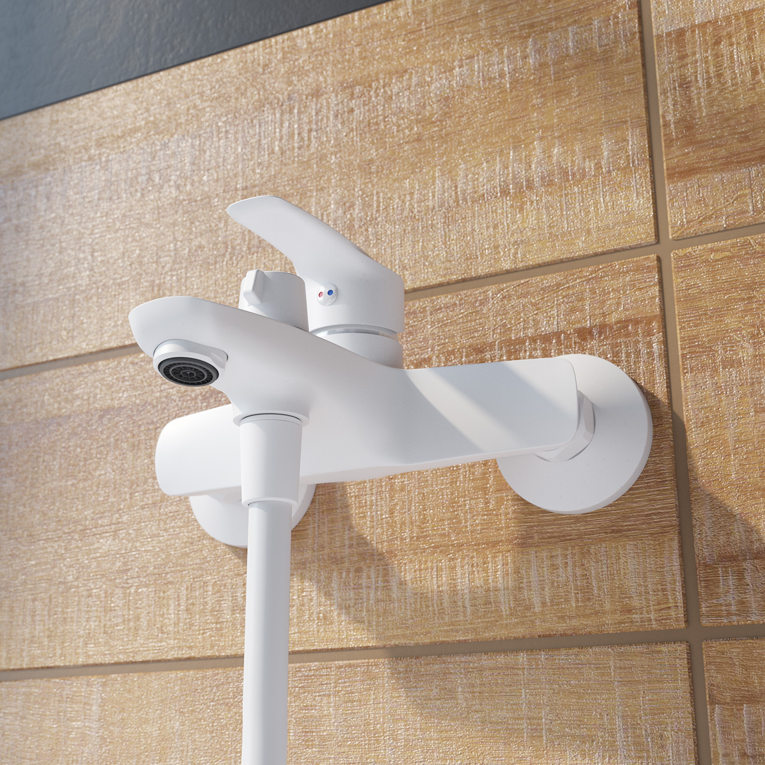 Купить Смеситель для ванны IDDIS Ray белый RAYWT02i02