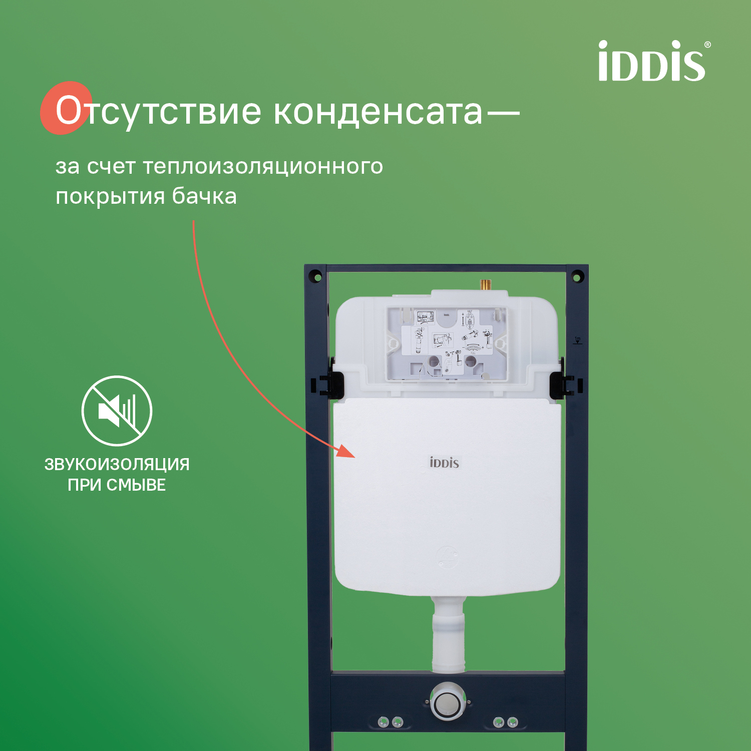 Купить Комплект 3в1 IDDIS Бэйсик подвесной унитаз, инсталляция и клавиша смыва BASAI03i73