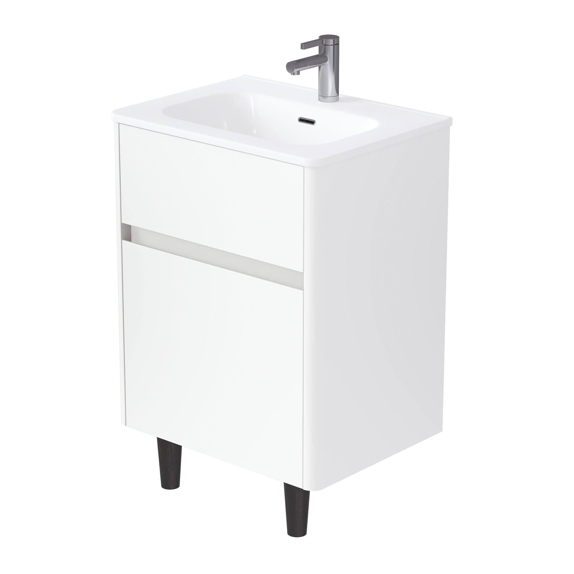 Купить Тумба под раковину Melody 60Н (600х870х453) 2я белый