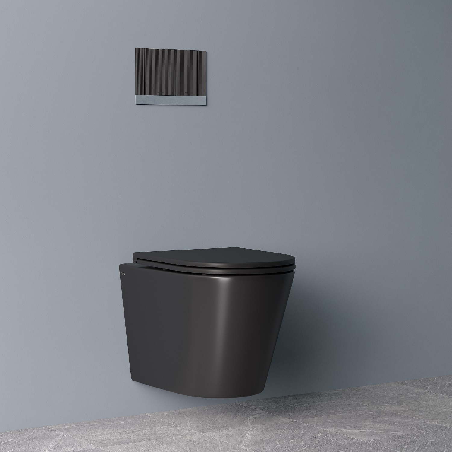 Купить Унитаз подвесной IDDIS Calipso безободковый черный матовый CALR3BMi25