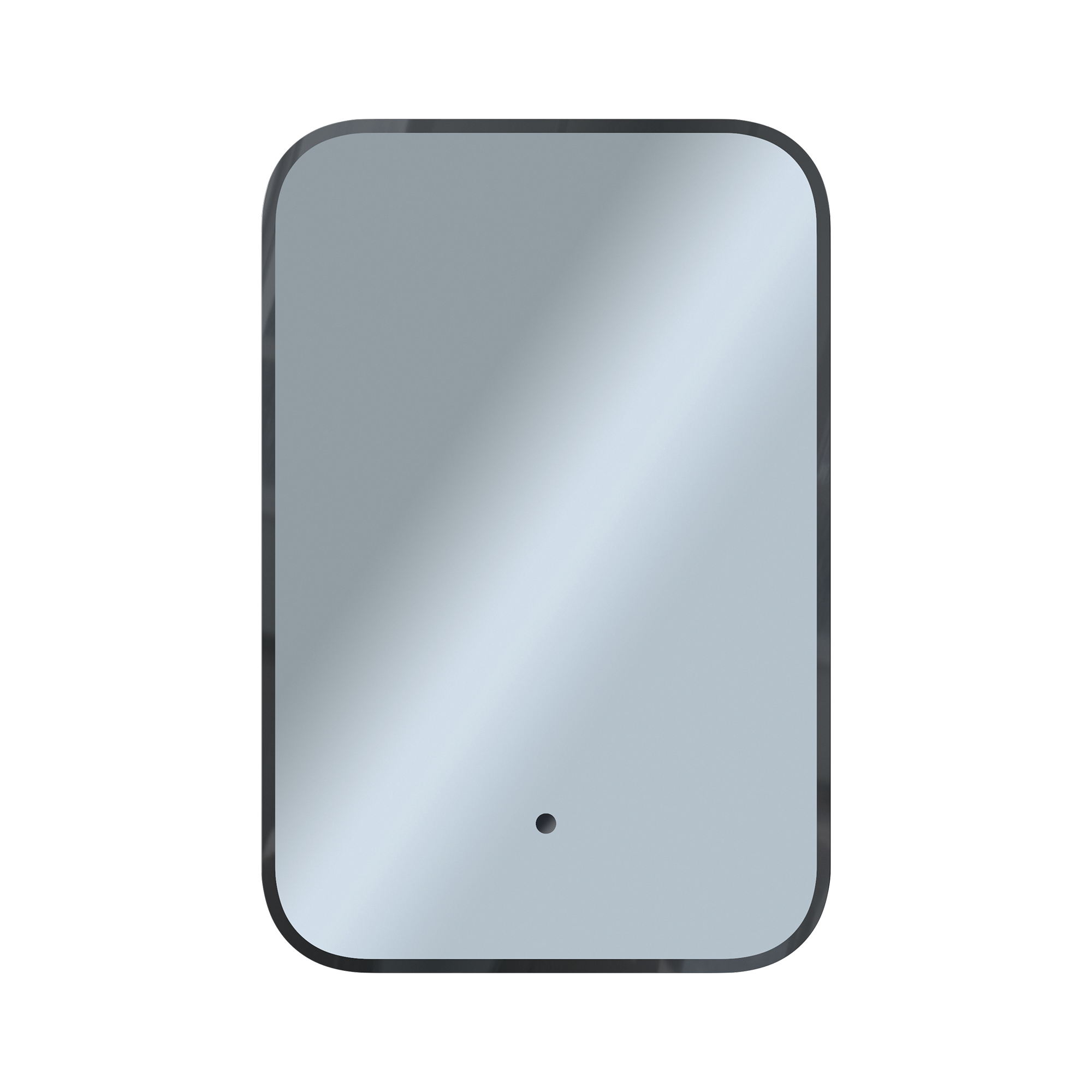 Купить Зеркало Shape Soft (400х600х30) прямоугольник черный К01 LED датчик