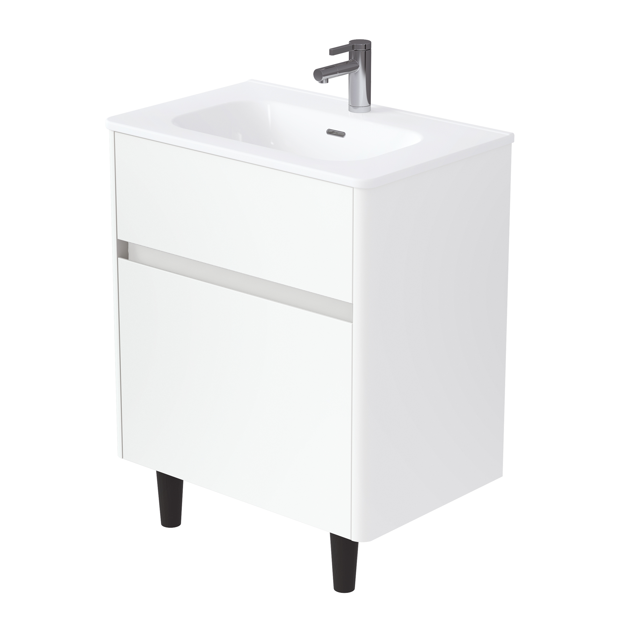 Купить Тумба под раковину Melody 70Н (700х870х453) 2я белый