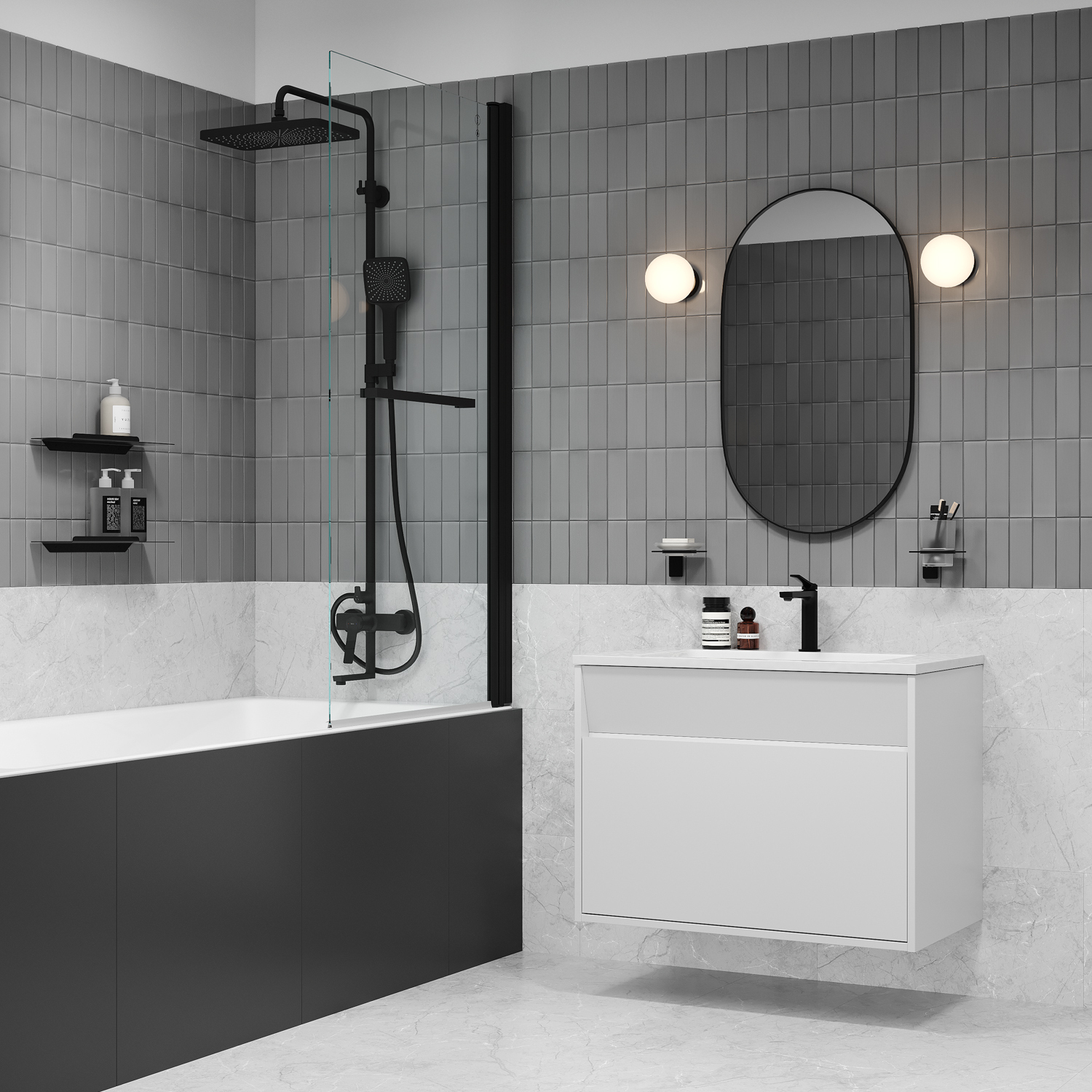 Купить Смеситель для раковины IDDIS Parker, матовый черный, PARBL00i01