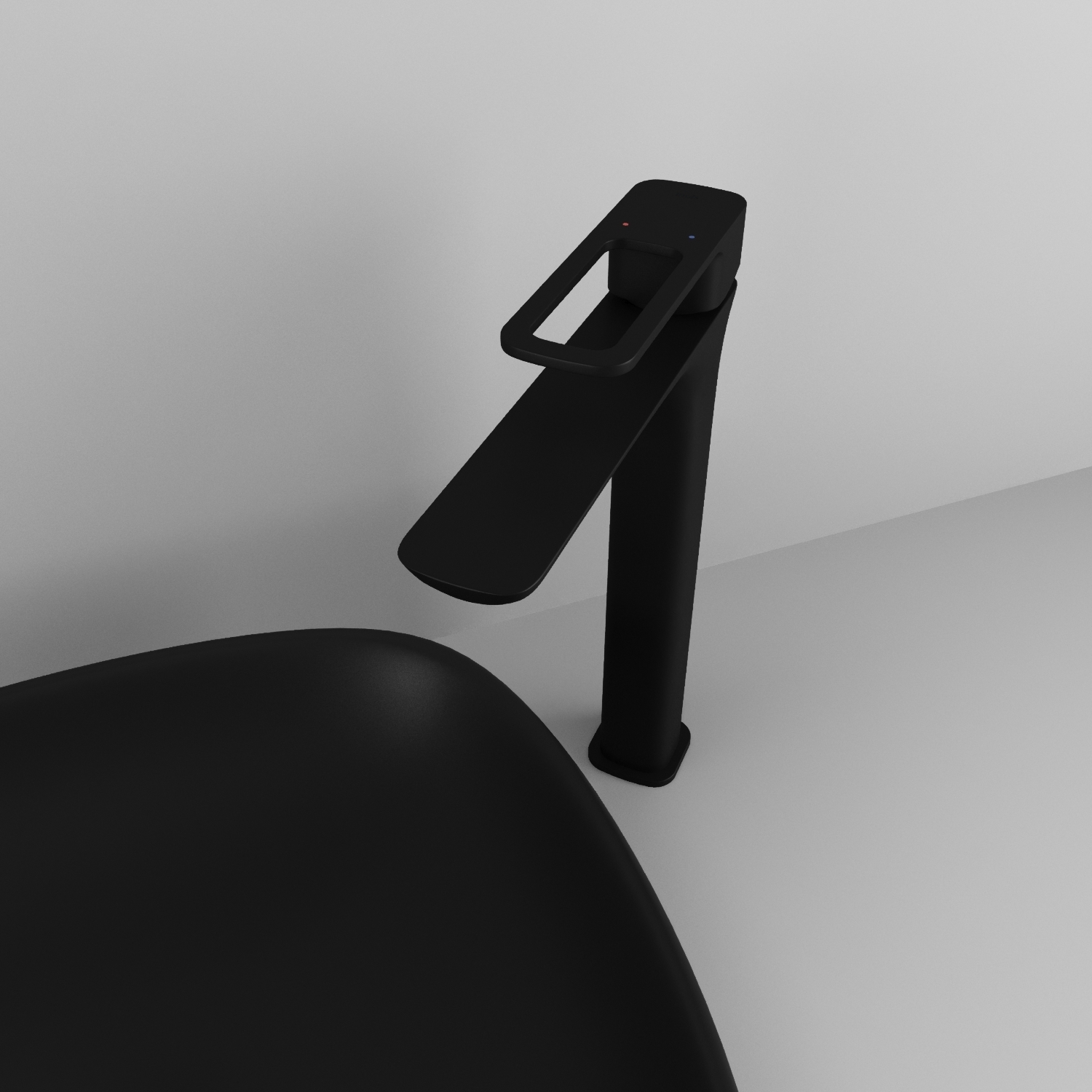 Купить Смеситель для раковины IDDIS Slide высокий черный SLIBL01i01