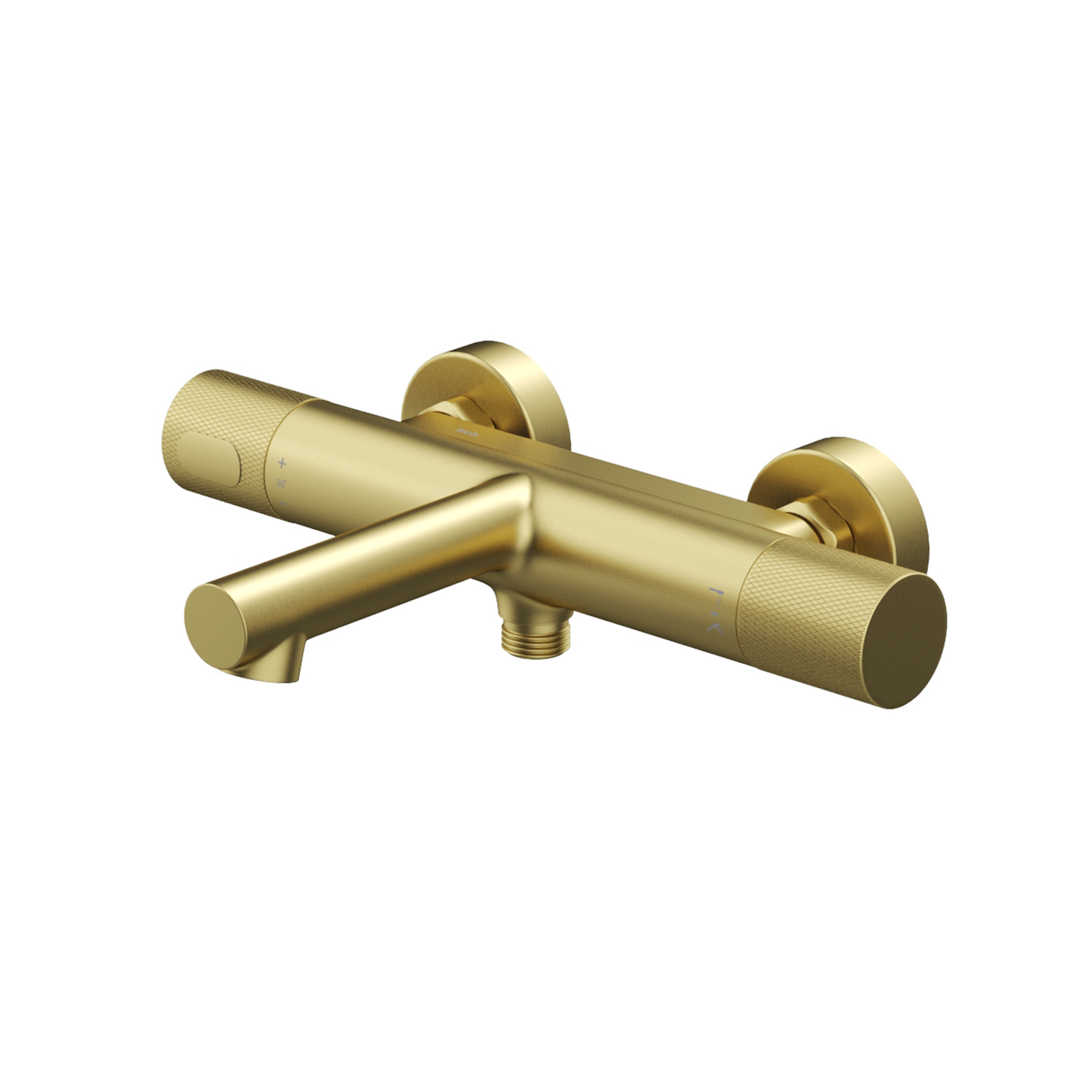 Купить Смеситель для ванны IDDIS Duna термостат золото матовое DUNMG02i74WA