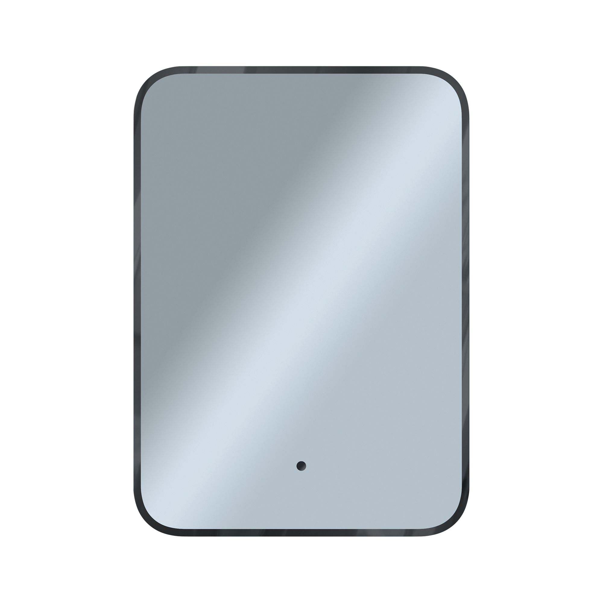 Купить Зеркало Shape Soft (500х700х30) прямоугольник черный К01 LED датчик