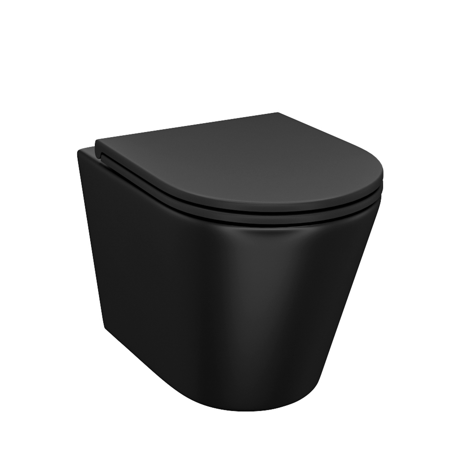 Купить Унитаз подвесной IDDIS Calipso безободковый черный матовый CALR3BMi25