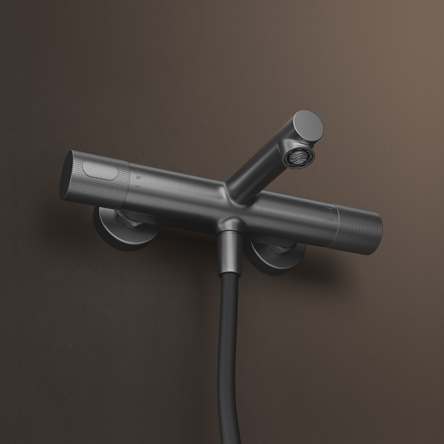 Купить Смеситель для ванны IDDIS Duna термостат графит матовый DUNGM02i74WA