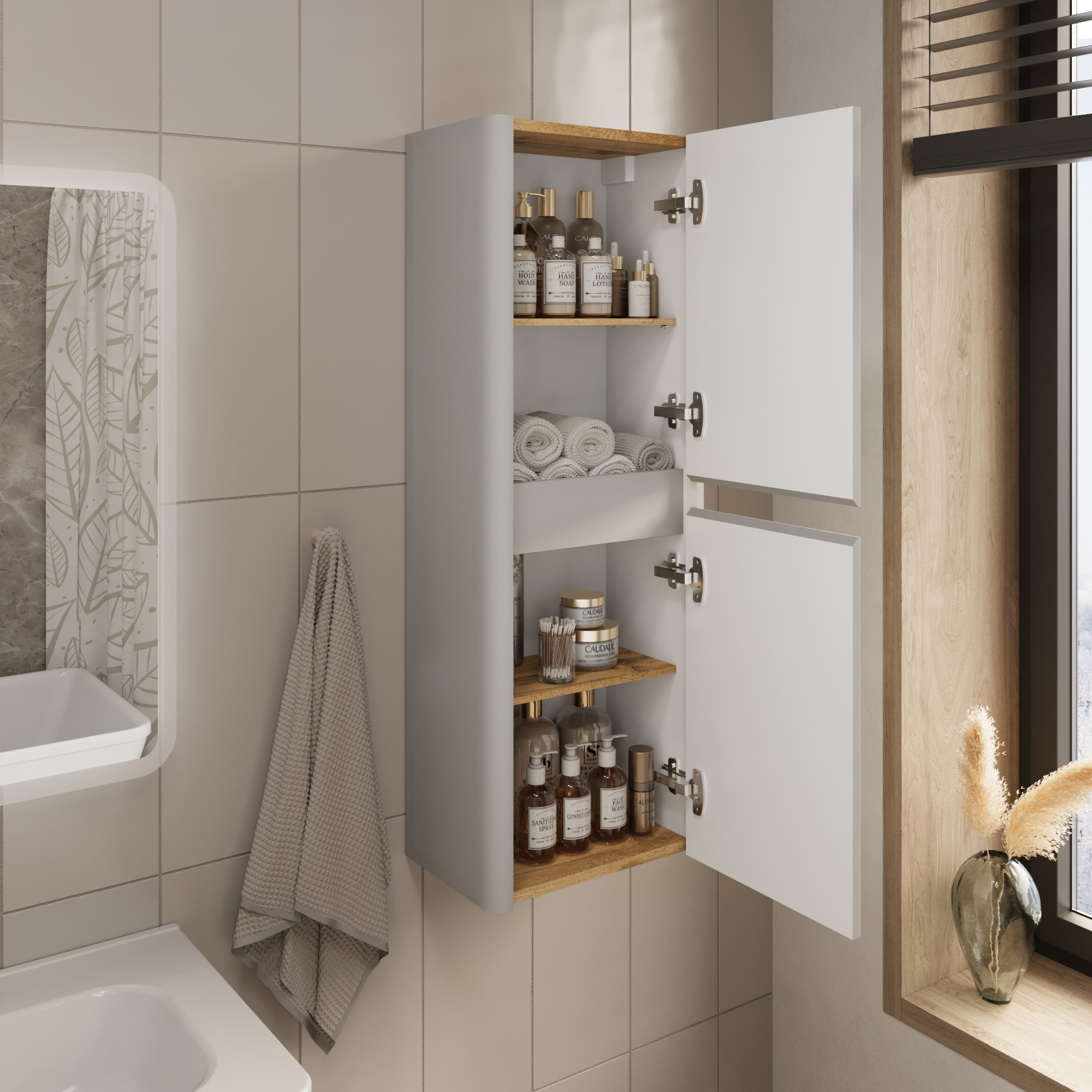 Купить Пенал Melody 40П (400х1100х250) 2д агатовый серый