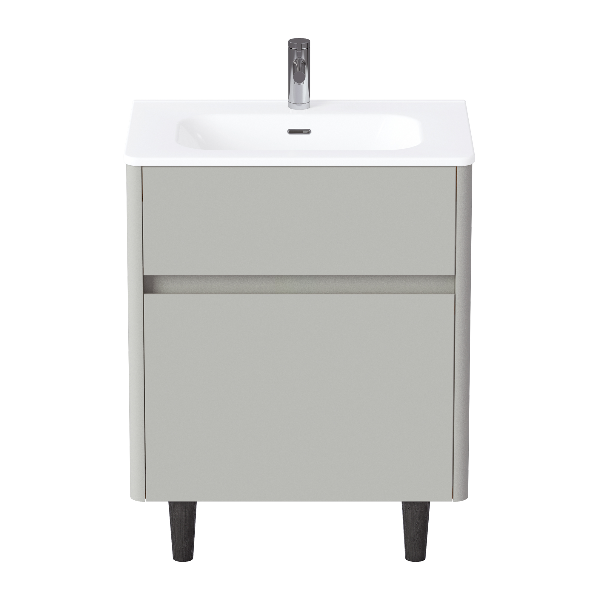 Купить Тумба под раковину Melody 70Н (700х870х453) 2я агатовый серый