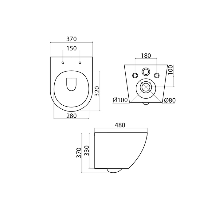 Купить Унитаз подвесной IDDIS безободковый Blanco BLARDSEi25/BLARNSEi25