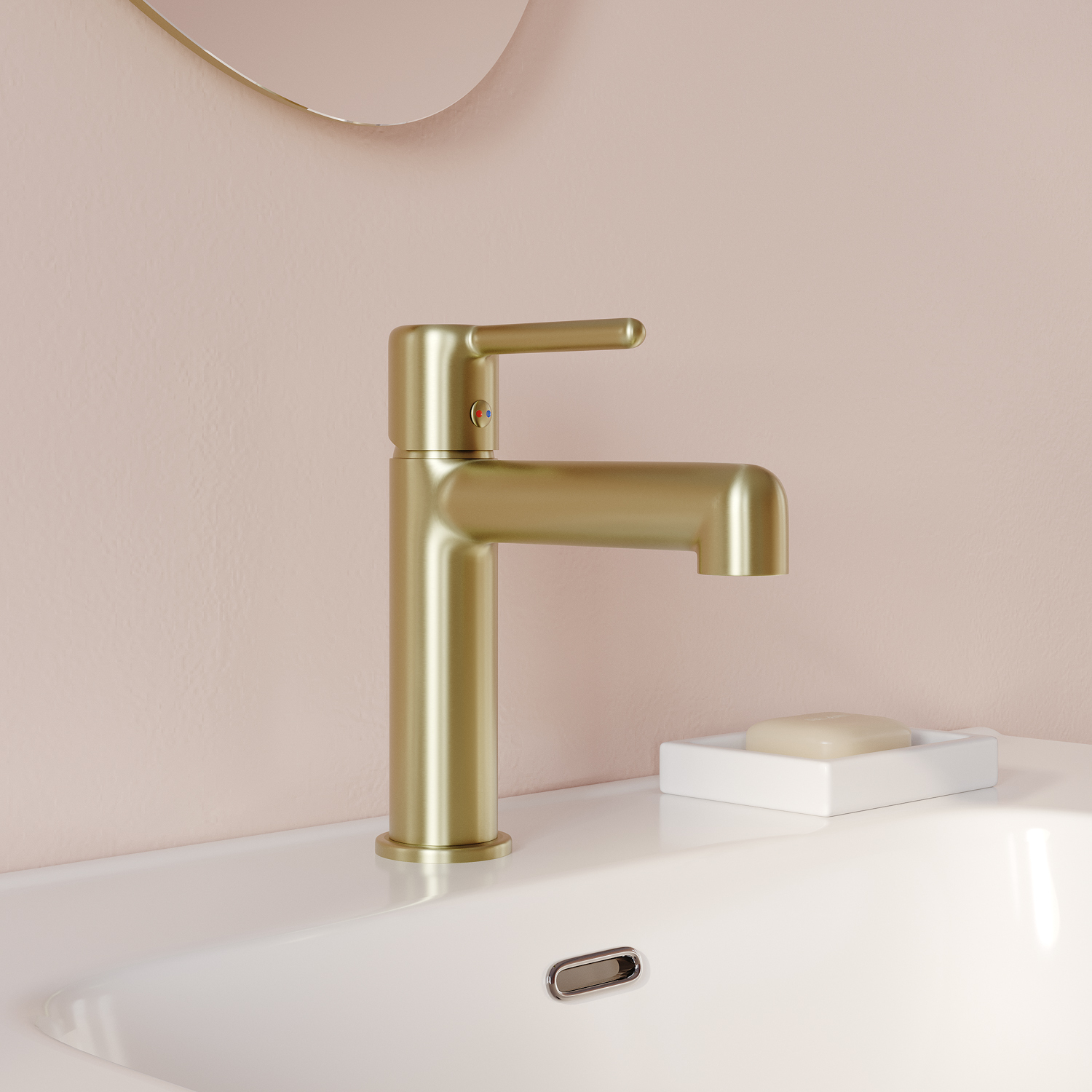 Купить Cмеситель для раковины IDDIS Aiger золото матовый AIGMG00i01