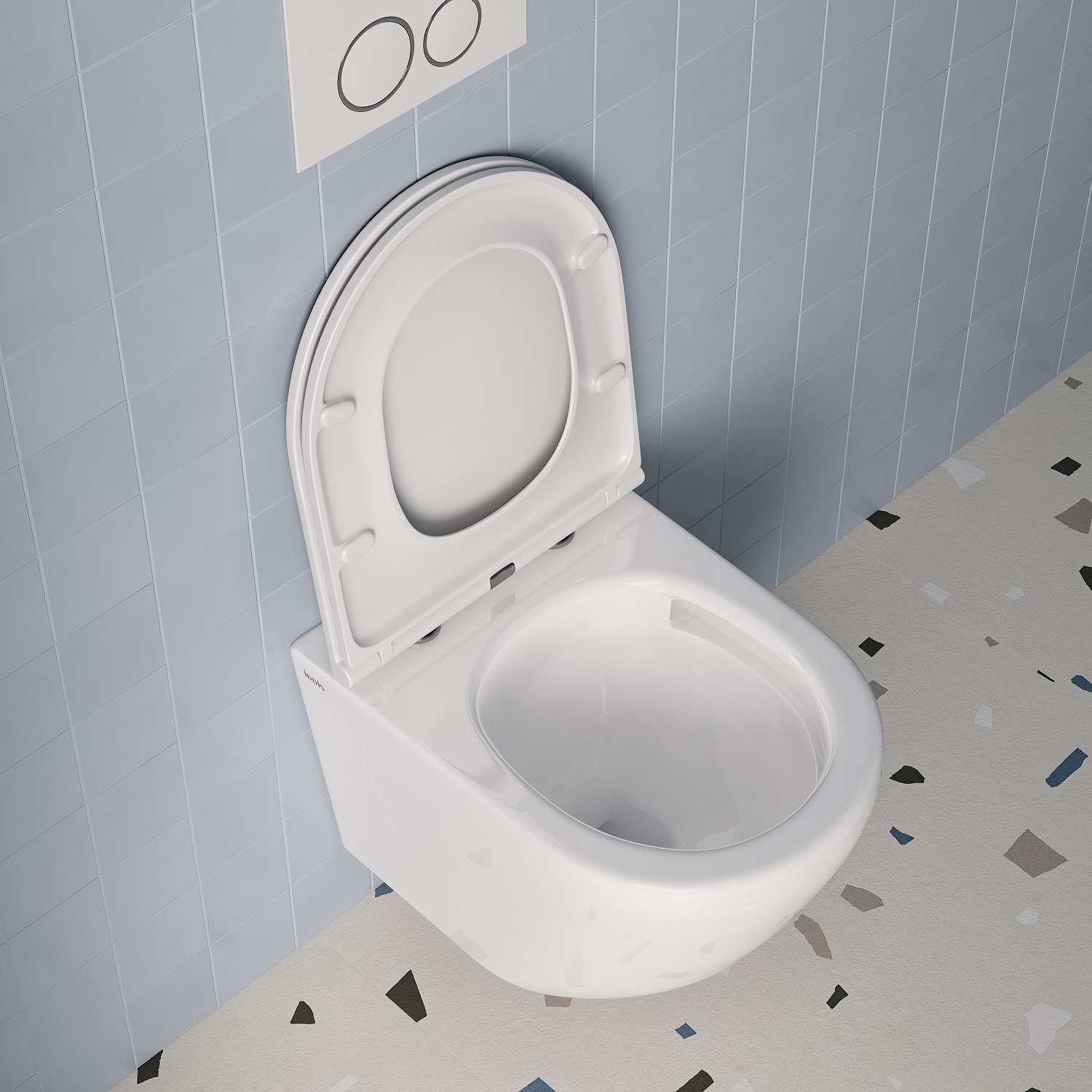 Купить Унитаз подвесной IDDIS безободковый Blanco воронка-водоворот BLQNDSEI25