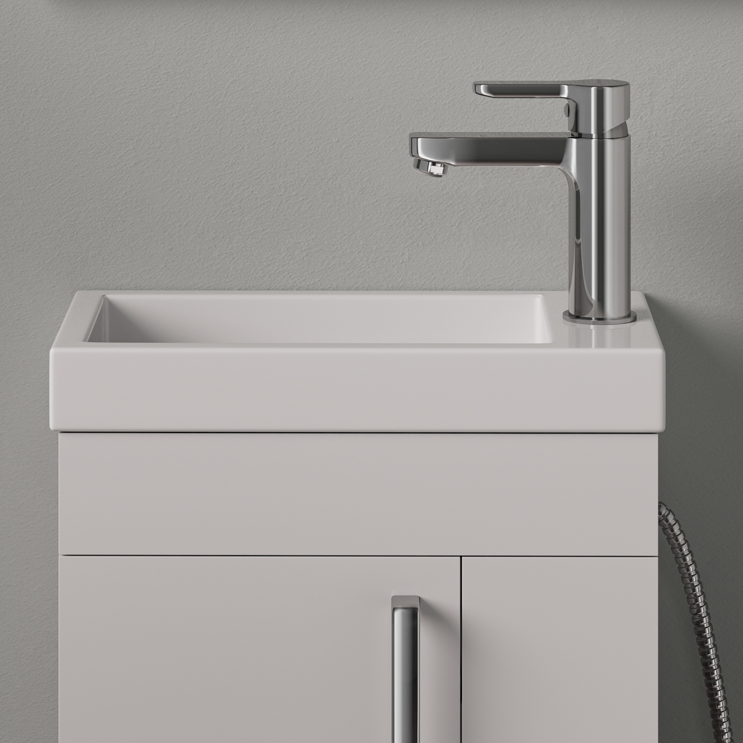 Купить Смеситель для раковины IDDIS Sena с гигиенической лейкой SENSB00i08