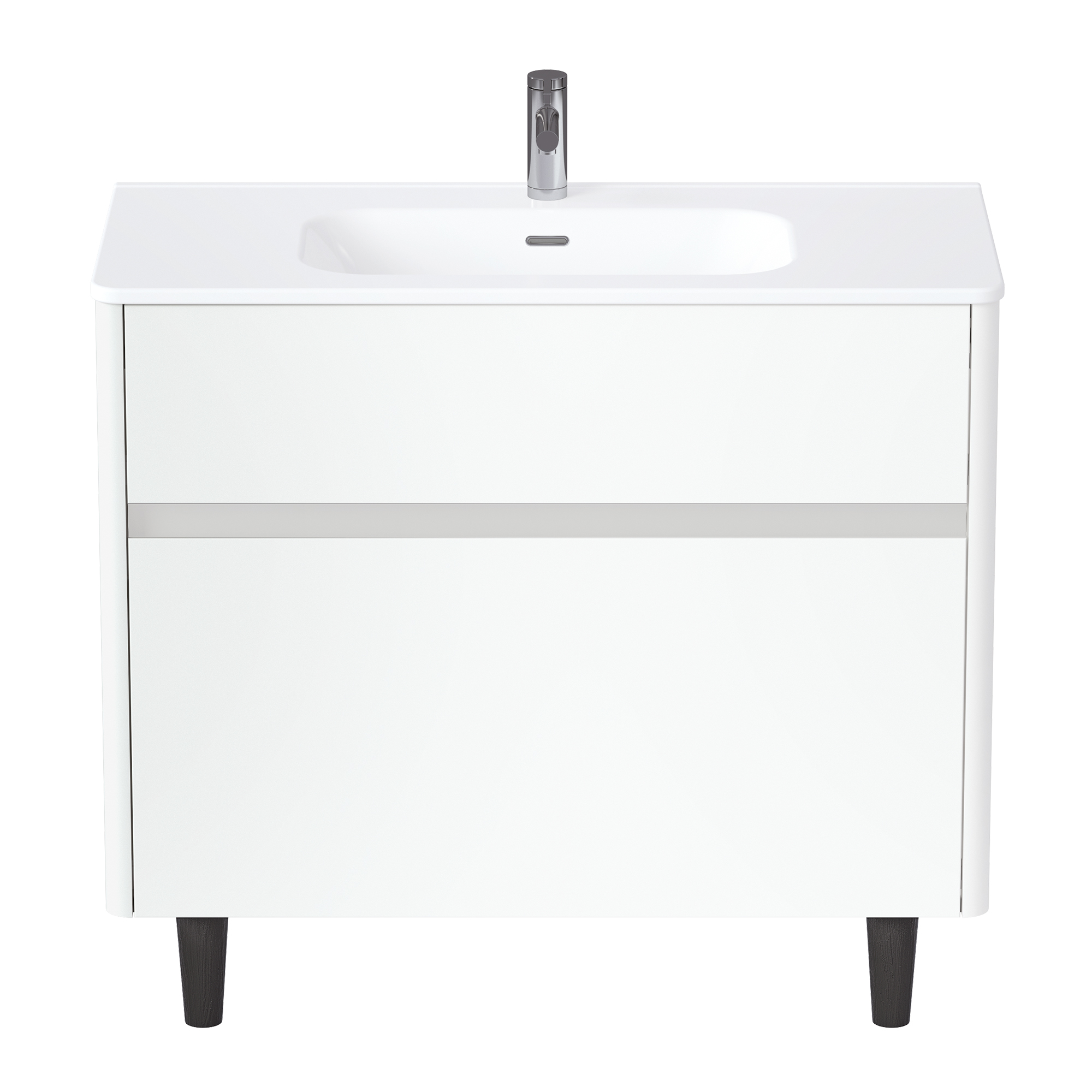 Купить Тумба под раковину Melody 100Н (1000х870х453) 2я белый