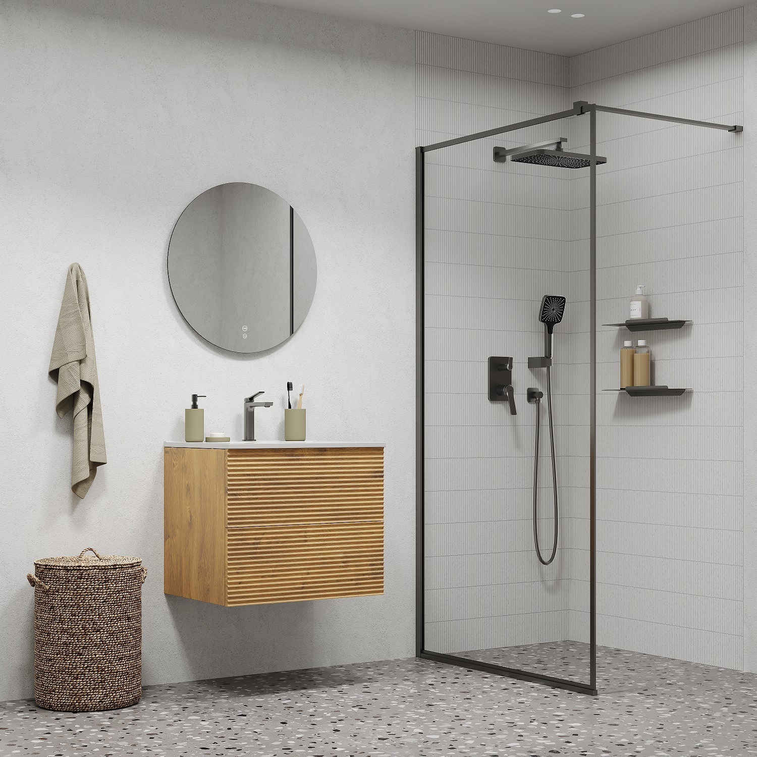 Купить Смеситель для раковины IDDIS Parker матовый графит PARGM00i01