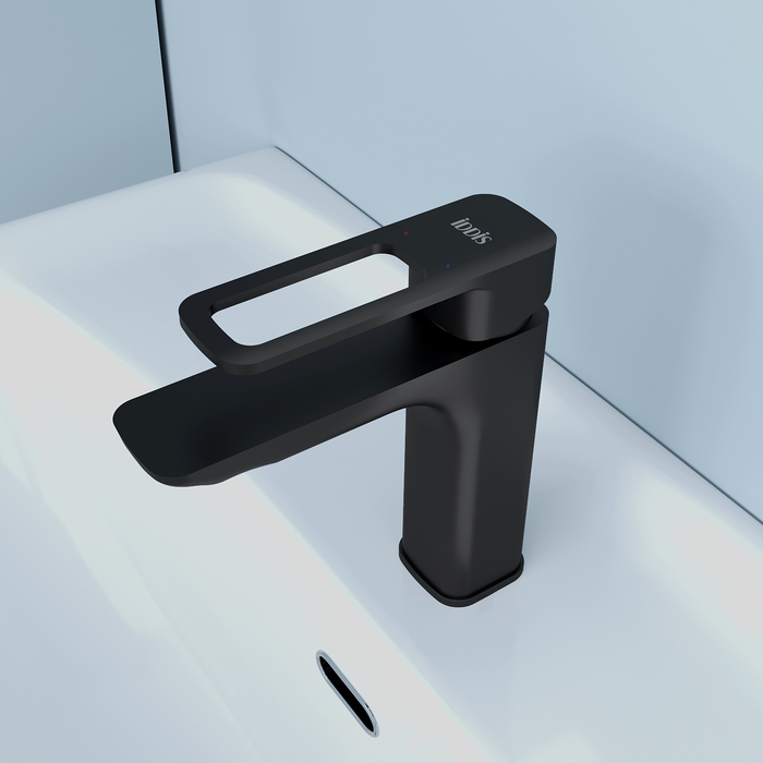 Купить Смеситель для раковины IDDIS Slide черный SLIBL00i01