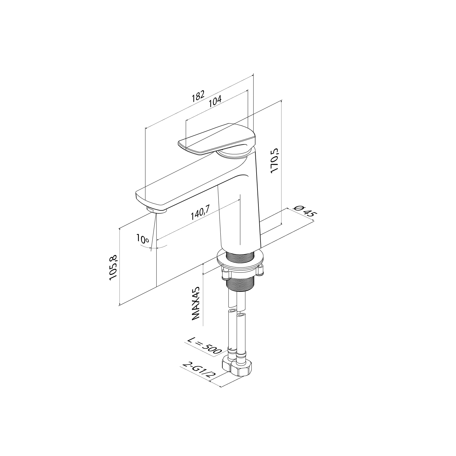 Купить Смеситель для раковины IDDIS Ever EVESB00i01