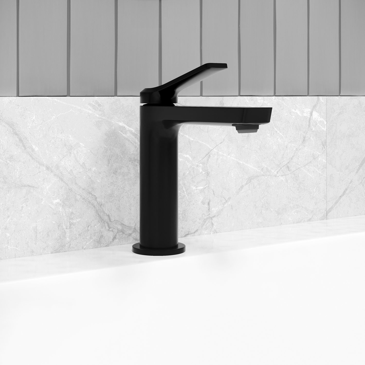 Купить Смеситель для раковины IDDIS Parker, матовый черный, PARBL00i01