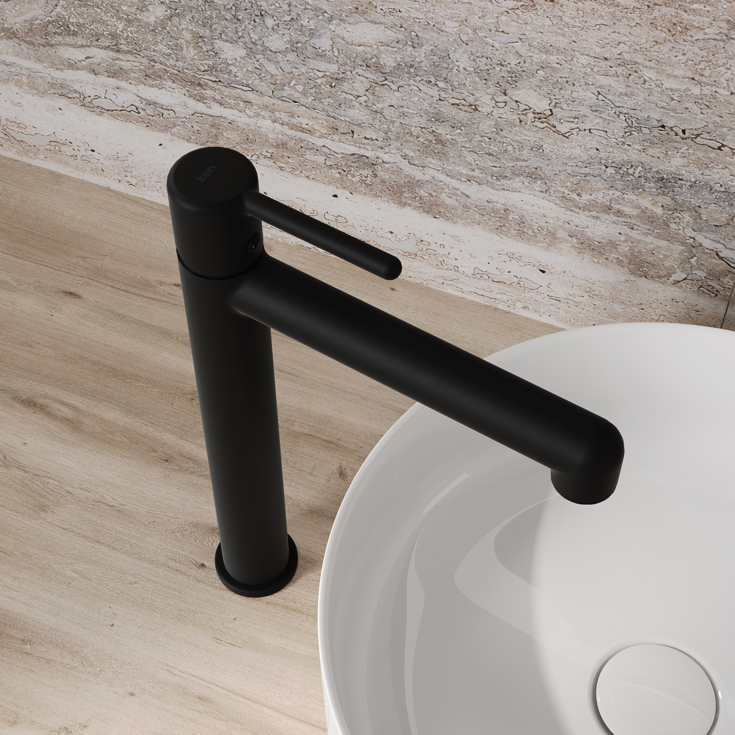 Купить Cмеситель для раковины IDDIS Aiger высокий черный матовый AIGBL01i01