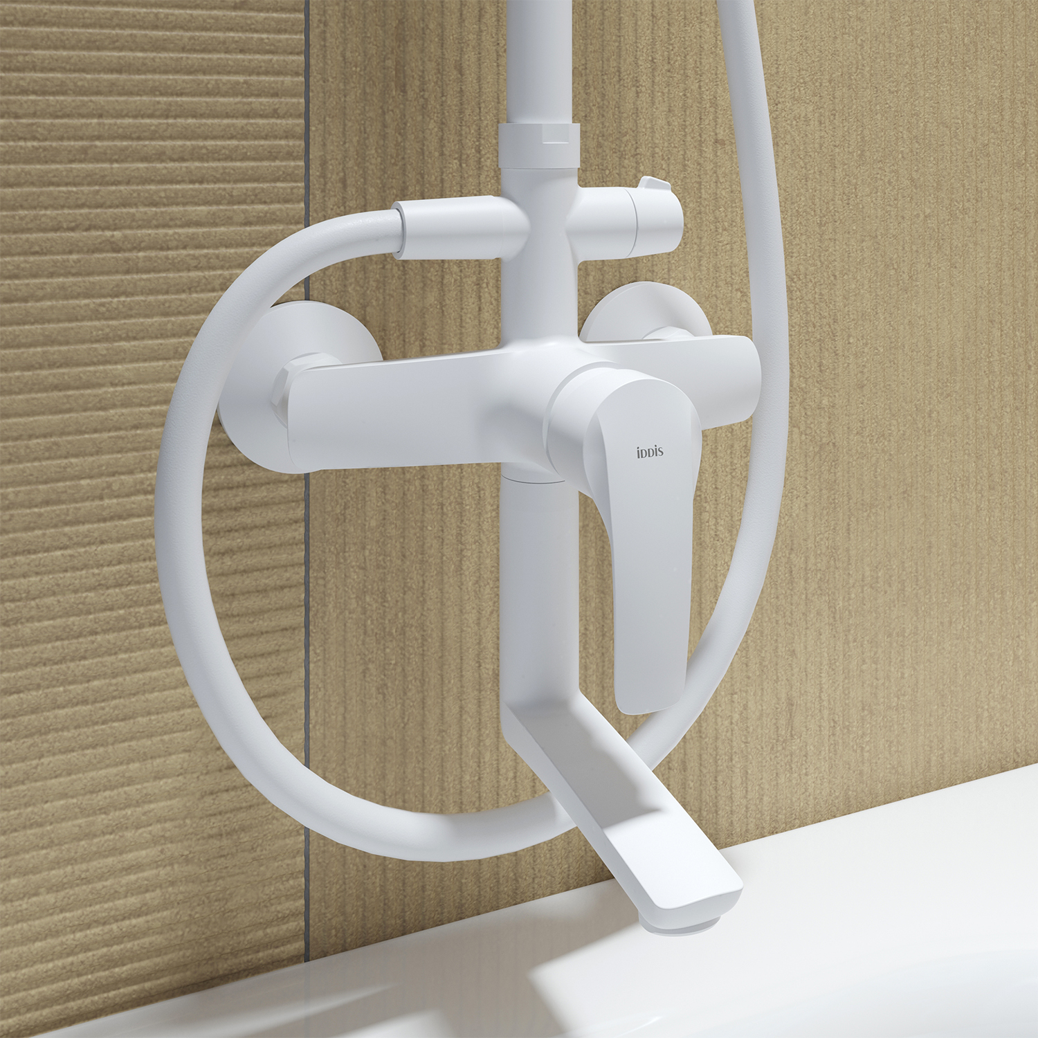 Купить Душевая система IDDIS Ray с изливом белый матовый RAYWT3Fi06