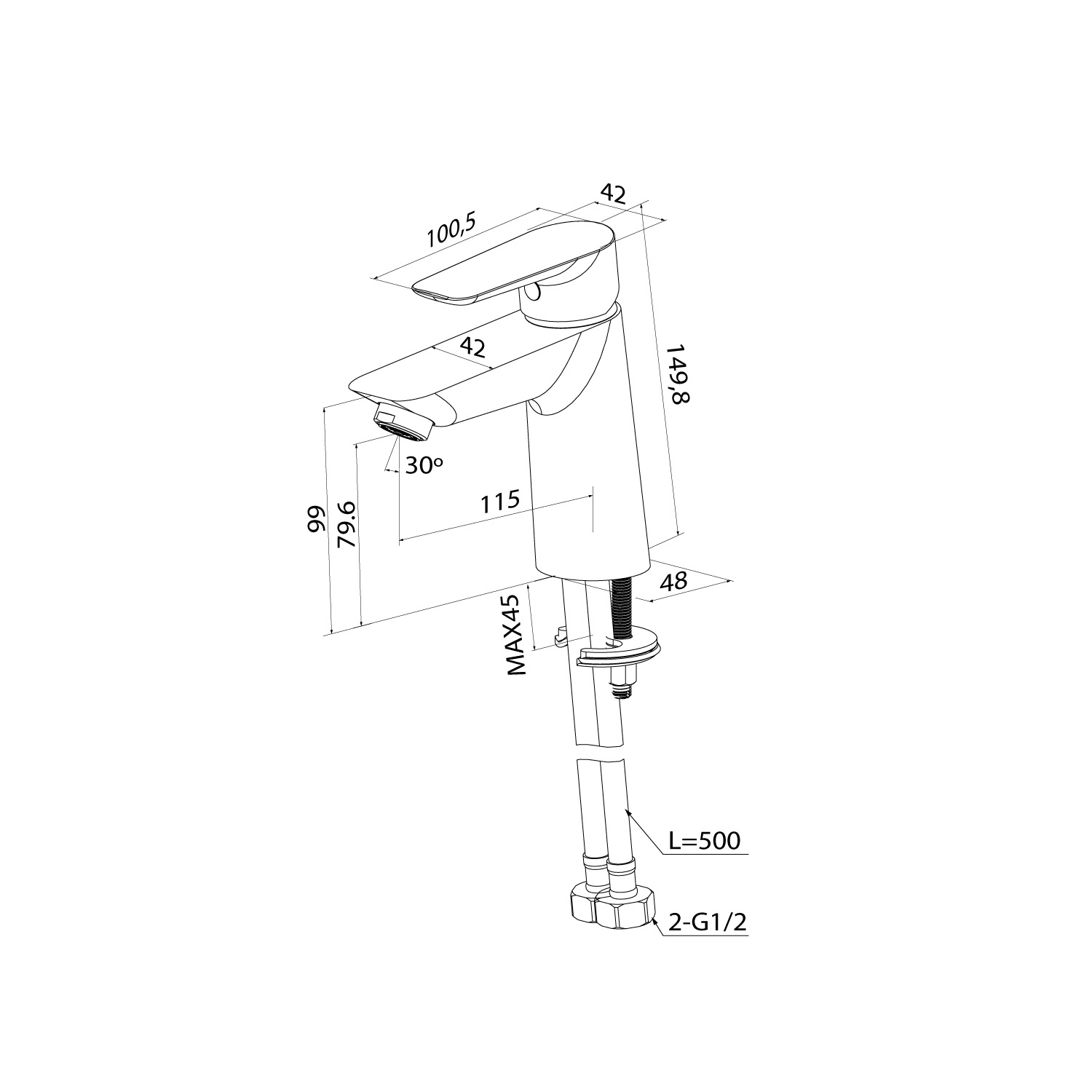 Купить Смеситель для раковины IDDIS Cloud белый/хром CLOSB00i01
