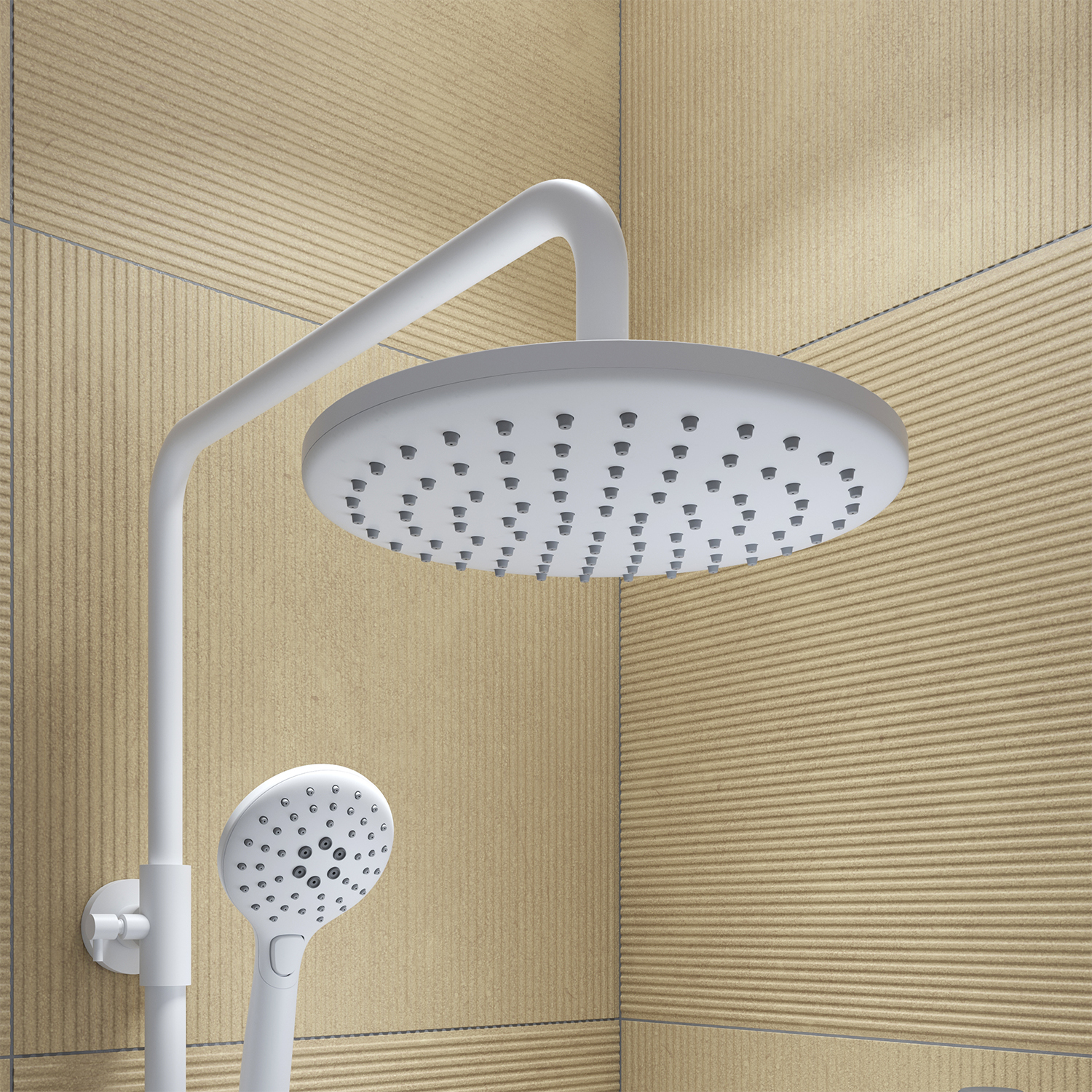 Купить Душевая система IDDIS Ray с изливом белый матовый RAYWT3Fi06