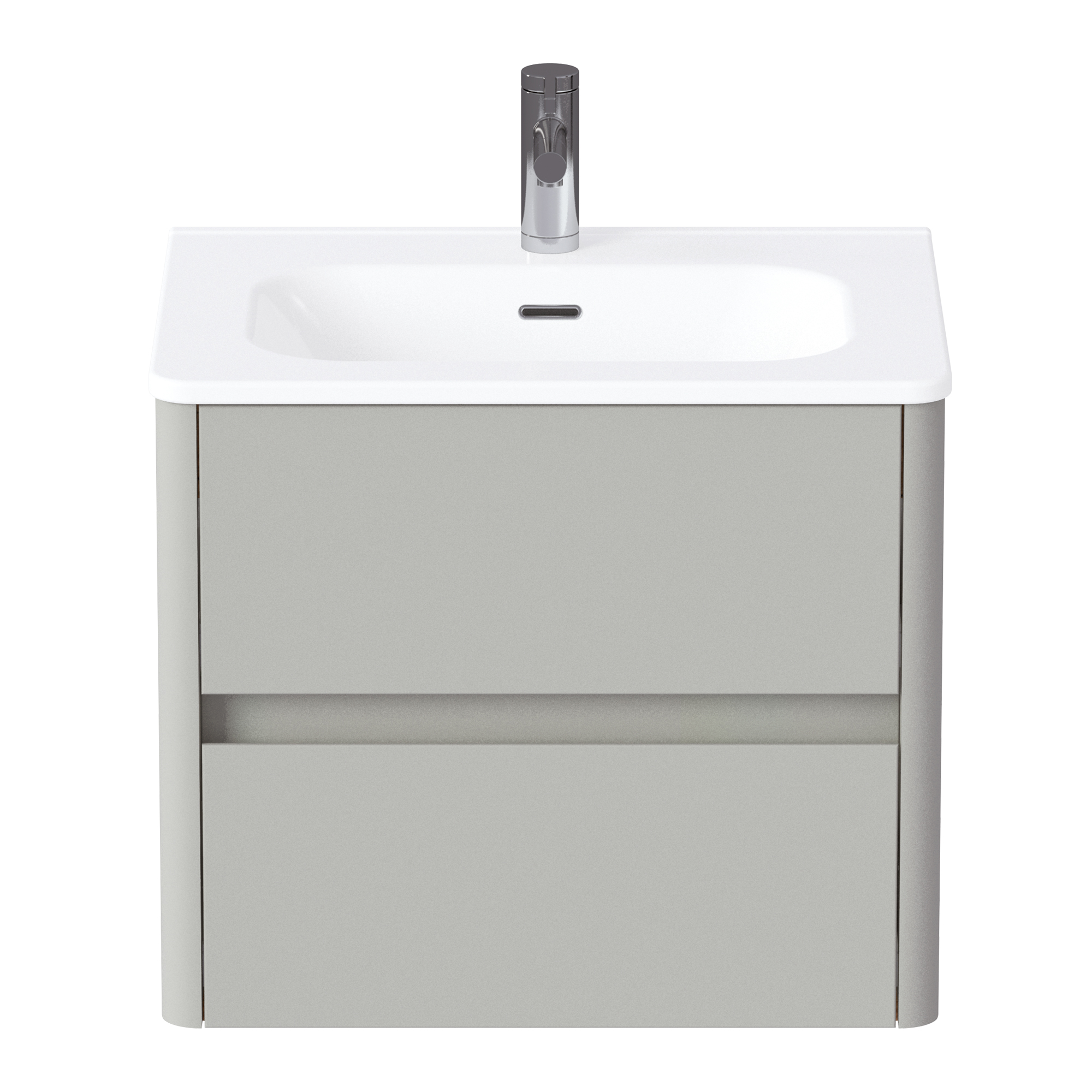 Купить Тумба под раковину Melody 60П (600х500х453) 2я агатовый серый