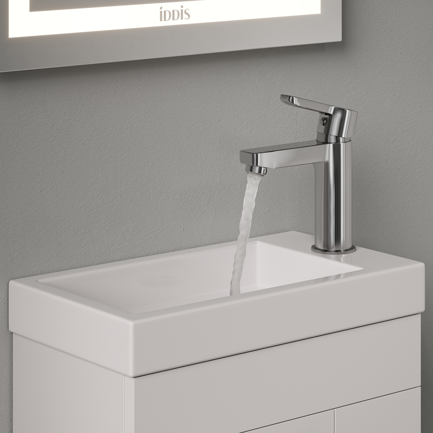 Купить Смеситель для раковины IDDIS Sena с гигиенической лейкой SENSB00i08