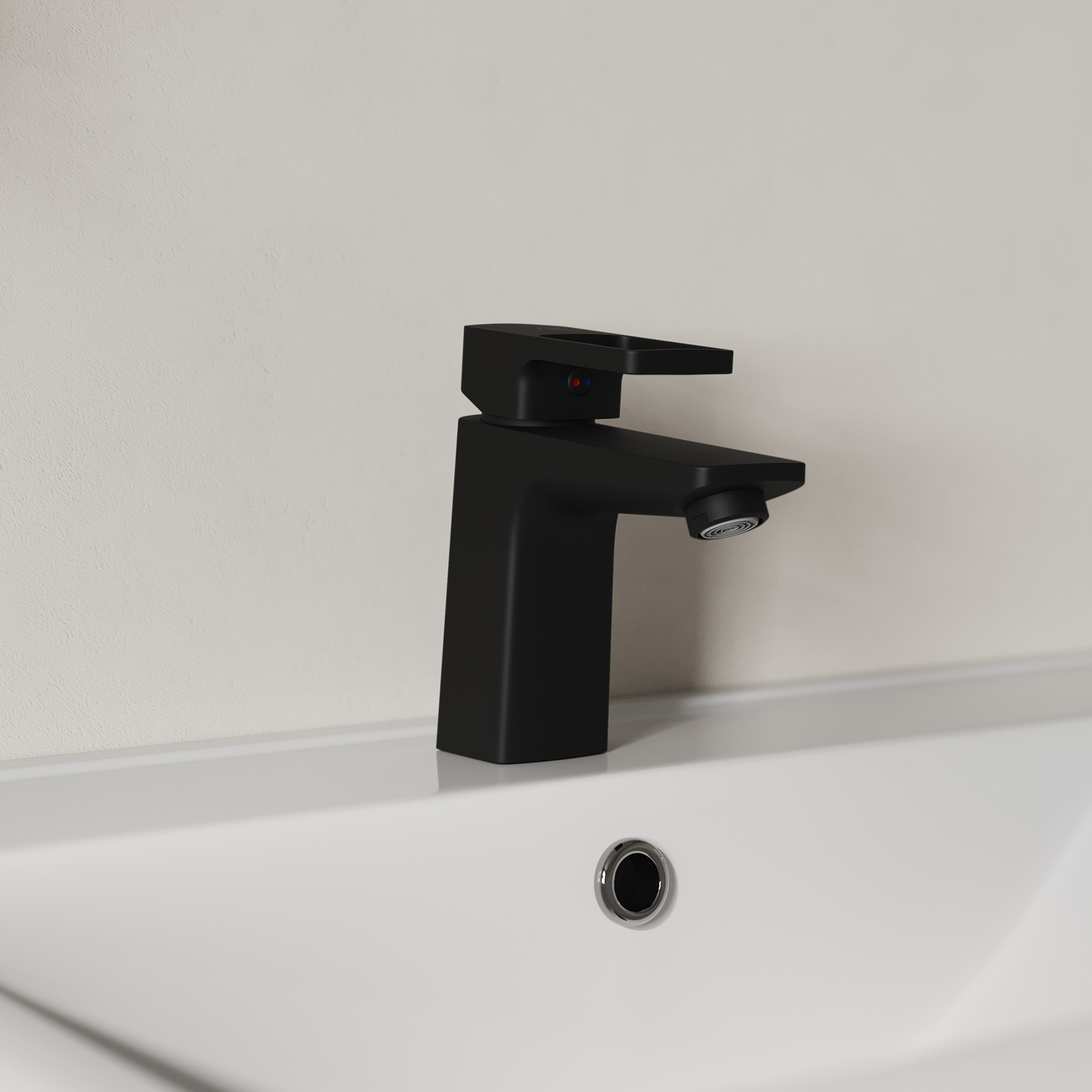 Купить Смеситель для раковины Iddis Bild черный матовый BILBL00i01