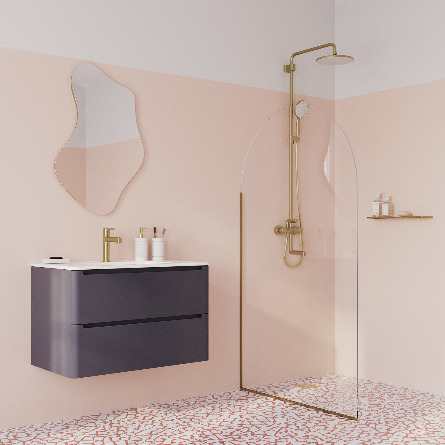 Купить Cмеситель для раковины IDDIS Aiger золото матовый AIGMG00i01