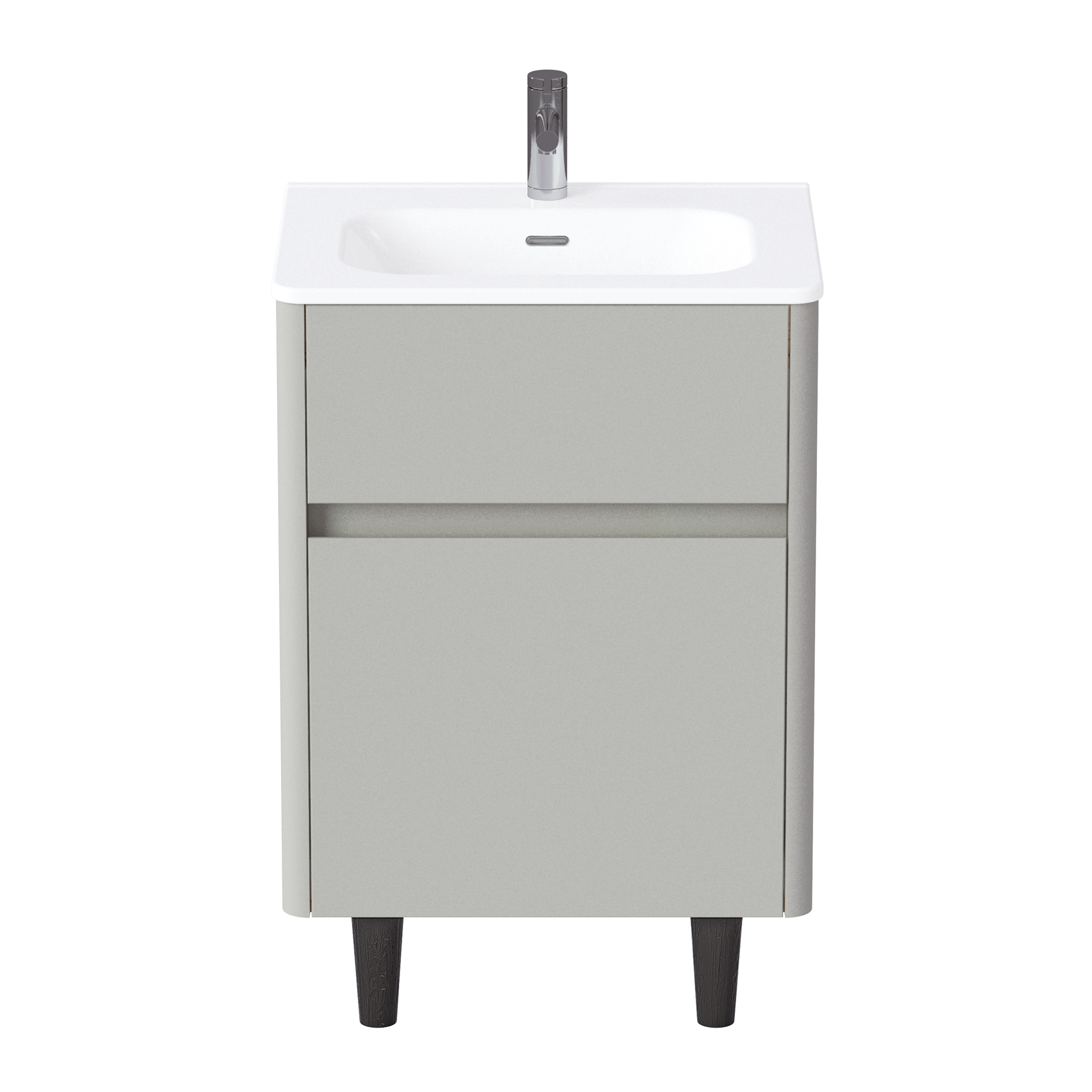 Купить Тумба под раковину Melody 60Н (600х870х453) 2я агатовый серый