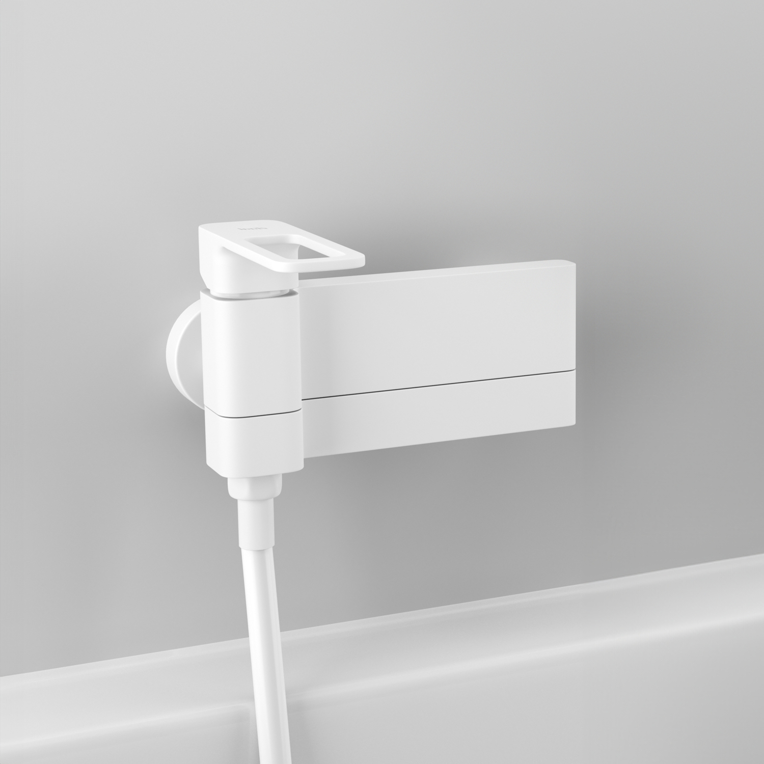 Купить Смеситель для ванны IDDIS Slide белый матовый SLIWT00i02WA