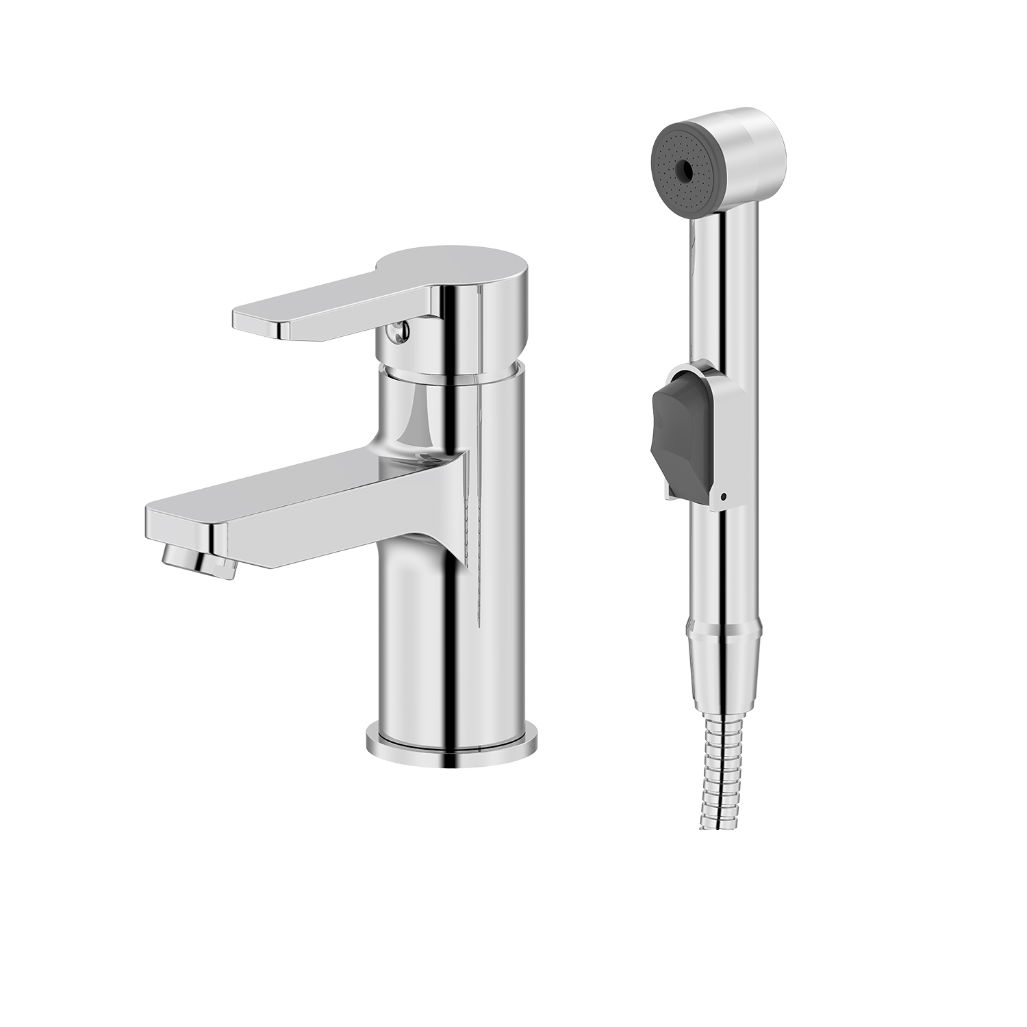 Купить Смеситель для раковины IDDIS Sena с гигиенической лейкой SENSB00i08