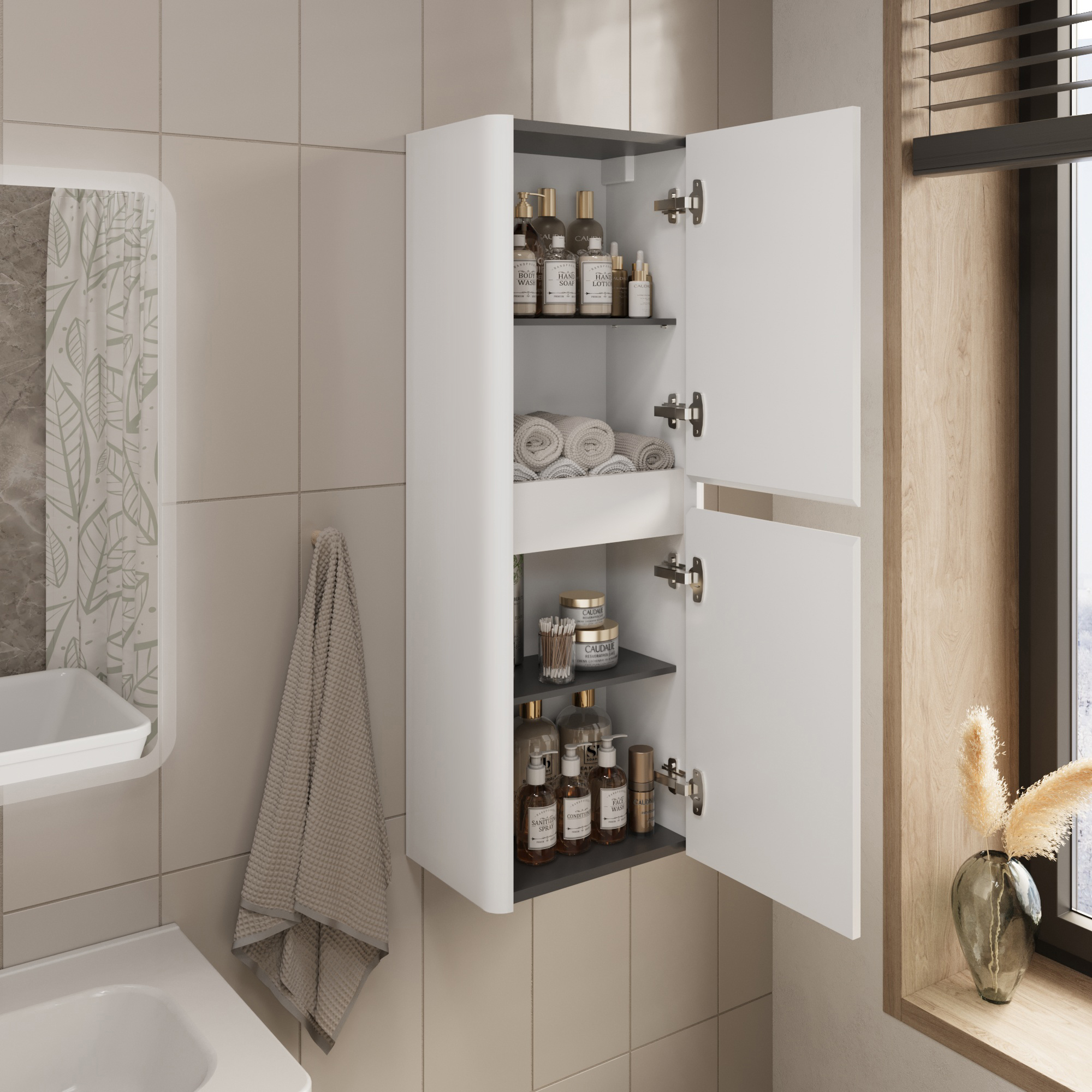 Купить Пенал Melody 40П (400х1100х250) 2д белый