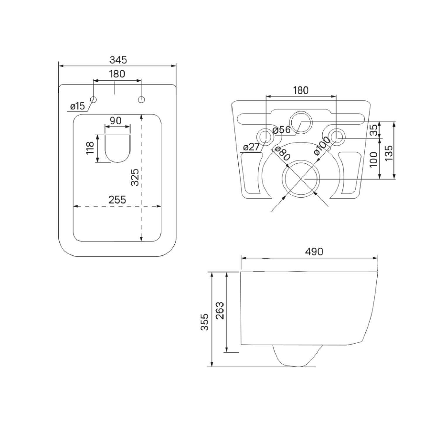 Купить Унитаз подвесной IDDIS Bridge безободковый BRIRDSEi25