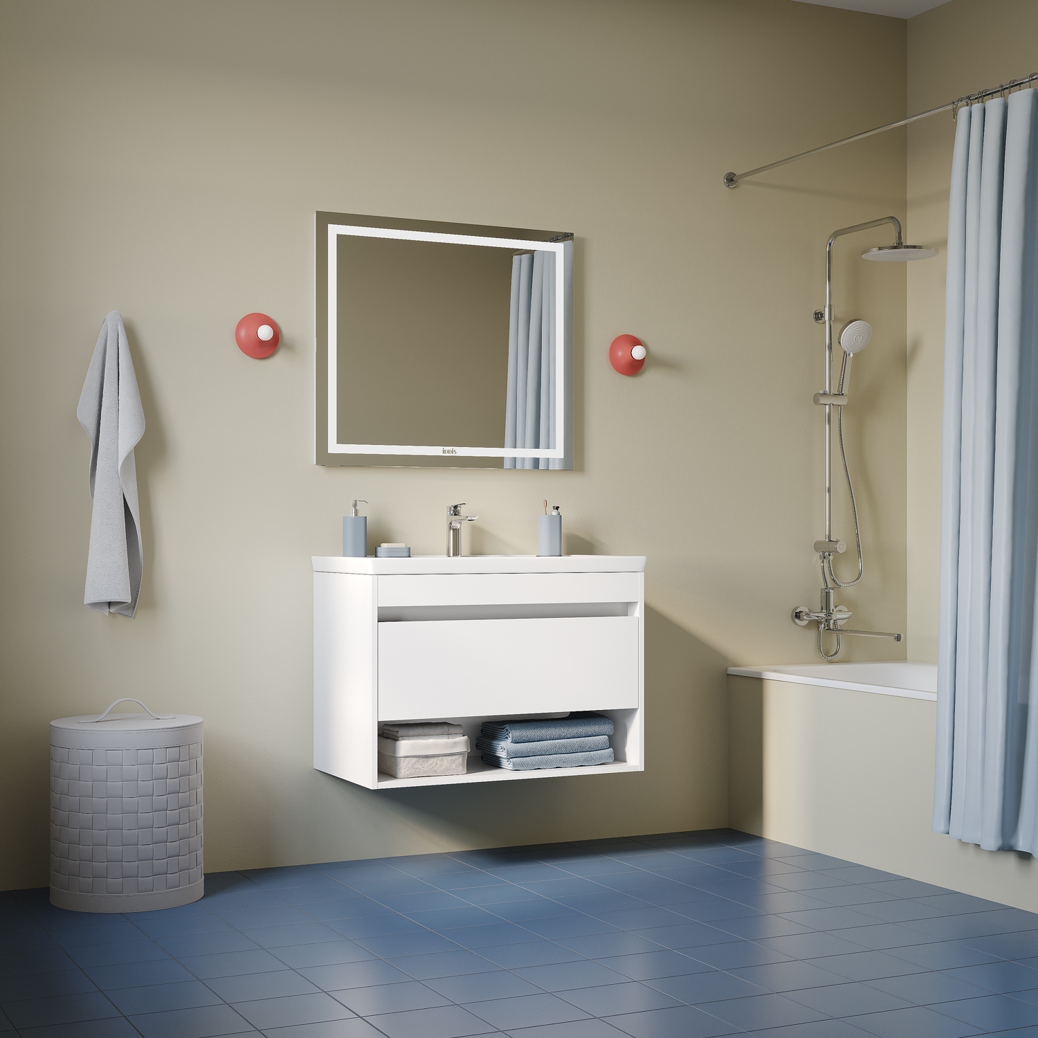 Купить Смеситель для ванны IDDIS Zodiac X с длинным изливом ZDXSBL2i10WA